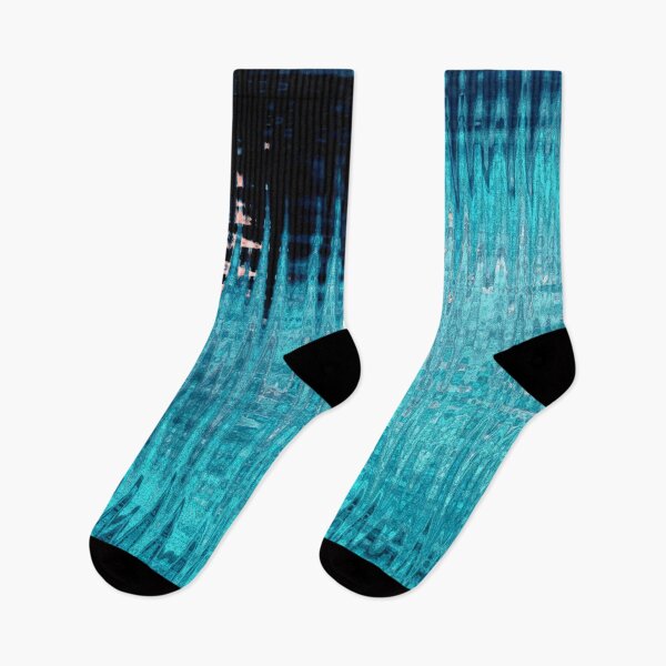 Item preview, Coastal Abstract Ocean Ripples Seagull Rocks in Turquoise Cyan Shades Water Aesthetic Reflection 2 of 4 designed and sold by Beachy.