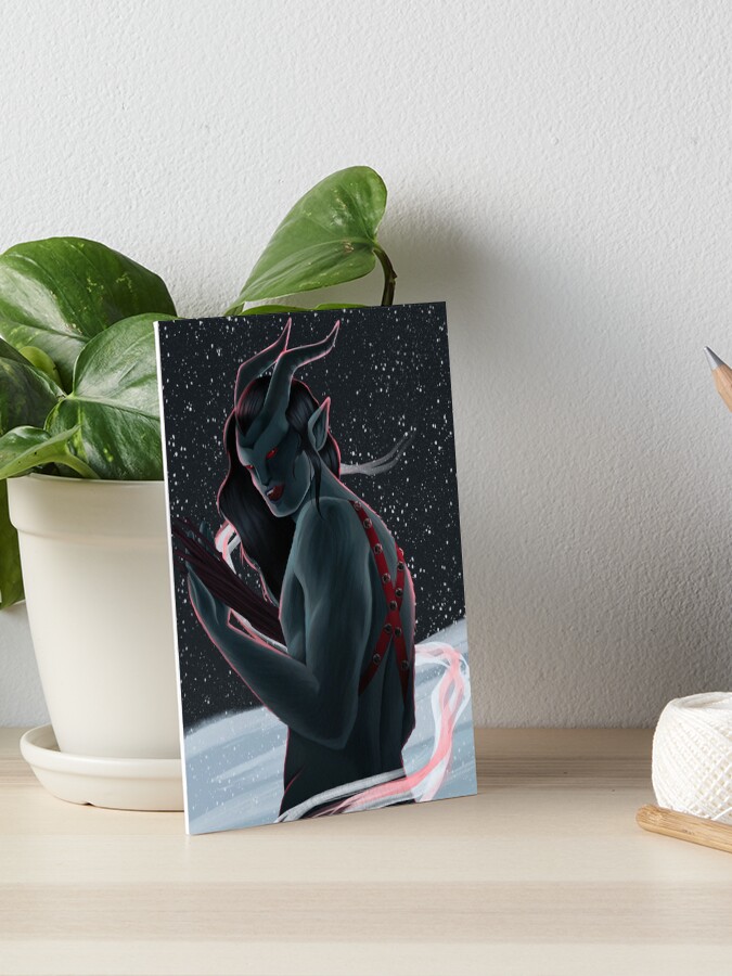 Thumbnail 1 of 2, Art Board Print, Krampus art 1 designed and sold by MillieLowelle.