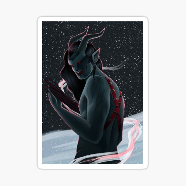 Krampus art 1 Sticker