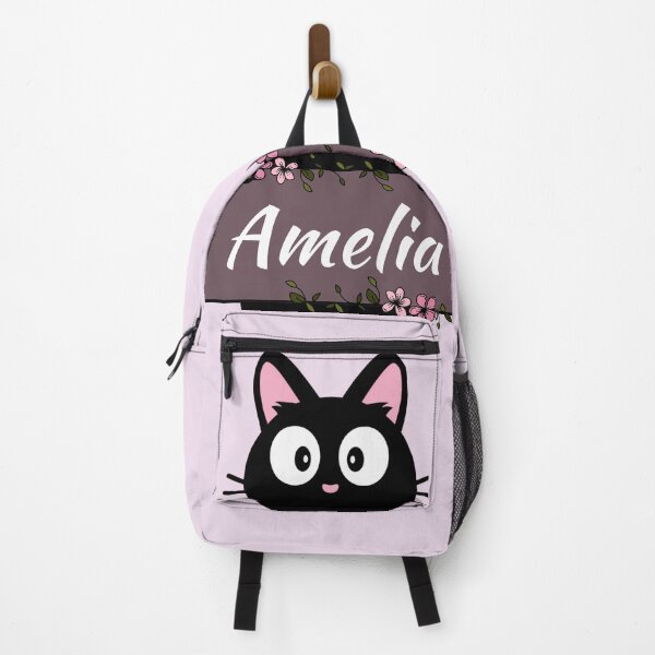 Item preview, Amelia Floral Cat Name Plate designed and sold by Coffee Lifestyle.