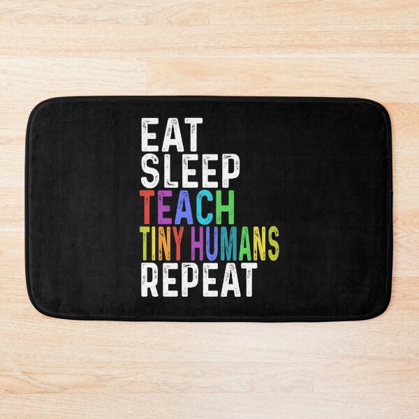 Item preview, Eat Sleep Teach Tiny Humans Repeat LGBT Pride LGBs Women I Support LGBT Tee designed and sold by erediadeb.