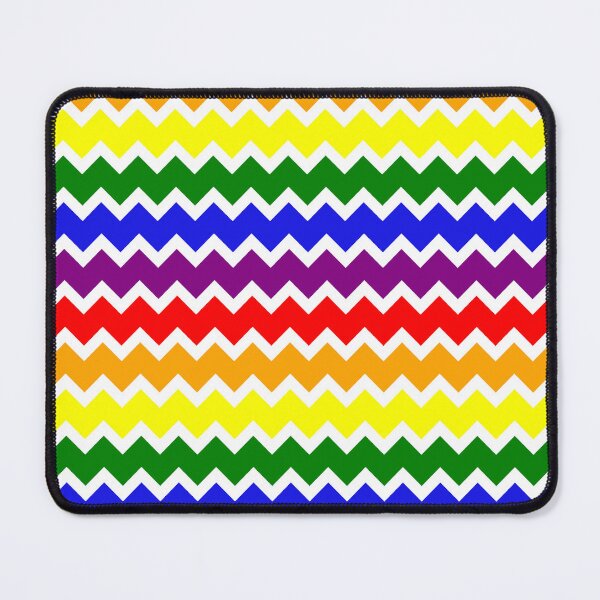 Item preview, LGBTQ rainbow zigzag striped pattern designed and sold by ImagineKaye.
