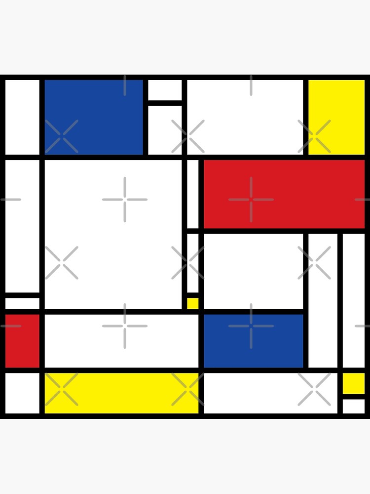 Mondrian Minimalist De Stijl Modern Art © fatfatin by fatfatin