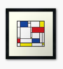 Mondrian Minimalist De Stijl Modern Art Framed Print