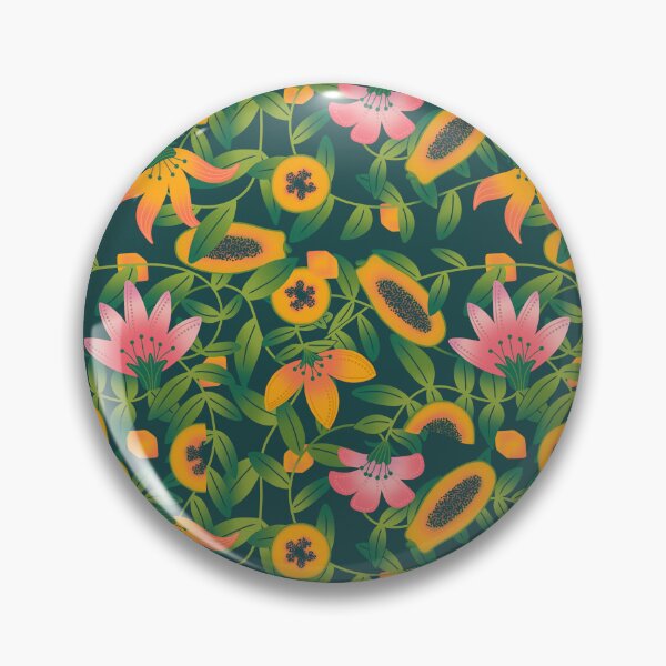 Item preview, Papaya flower garden dark green designed and sold by vianahline.