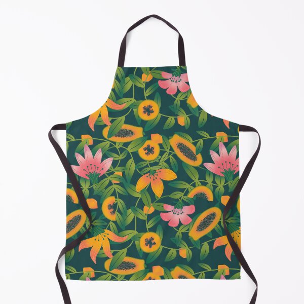 Item preview, Papaya flower garden dark green designed and sold by vianahline.