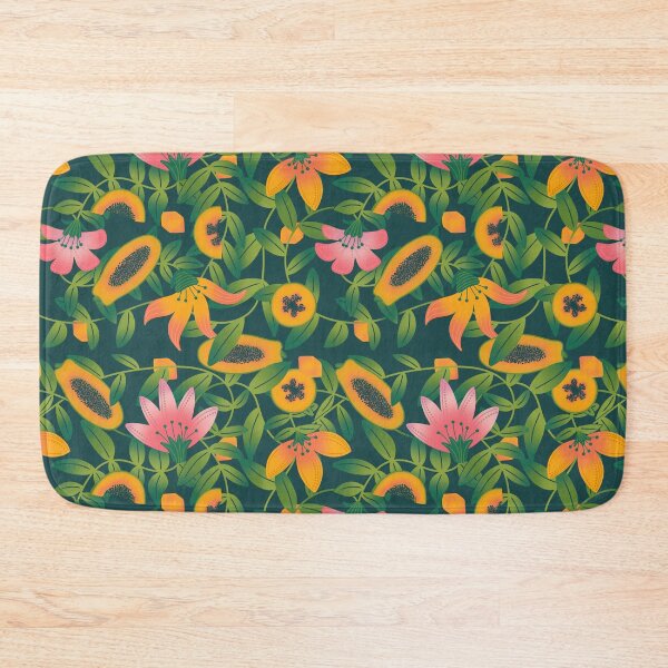 Item preview, Papaya flower garden dark green designed and sold by vianahline.