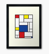 Mondrian Minimalist De Stijl Modern Art II Framed Print