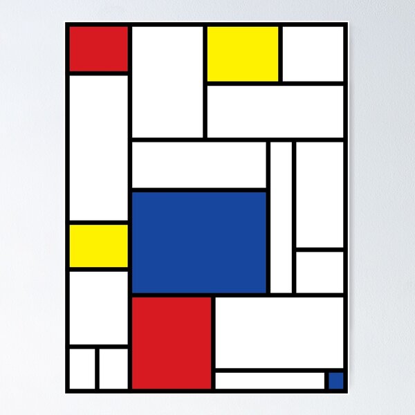Item preview, Mondrian Minimalist De Stijl Modern Art II © fatfatin designed and sold by fatfatin.