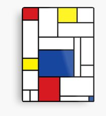 Mondrian Minimalist De Stijl Modern Art II Metal Print