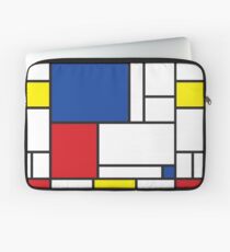 Mondrian Minimalist De Stijl Moderne Kunst II Laptoptasche