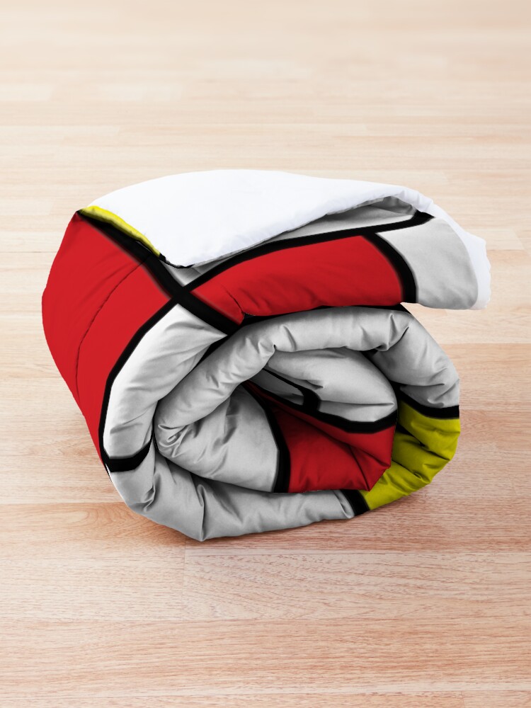 Alternate view of Mondrian Minimalist De Stijl Modern Art II © fatfatin Comforter