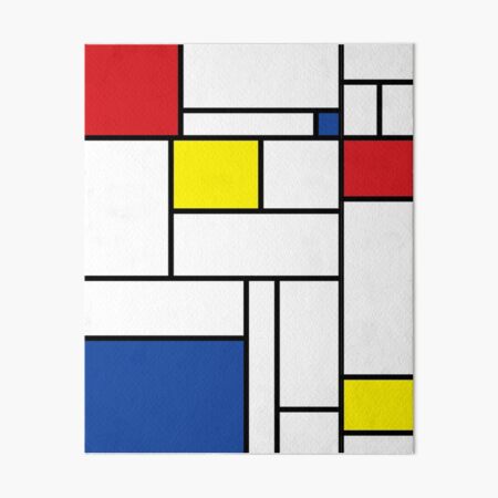 Mondrian Minimalist De Stijl Modern Art II © fatfatin Art Board Print