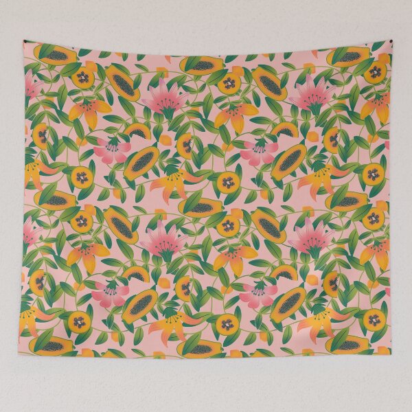 Item preview, Papaya flower garden pink designed and sold by vianahline.