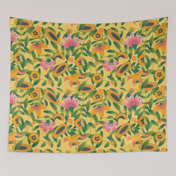 Item preview, Papaya flower garden yellow designed and sold by vianahline.
