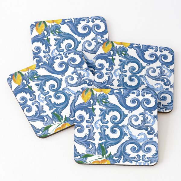 Item preview, Baroque,Baroque leaf,mediterranean,lemons  designed and sold by MariaMarinova.