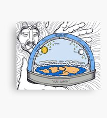 Flat Earth Canvas Print