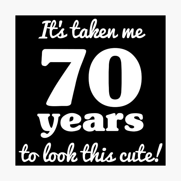 Item preview, Cute 70th Birthday For Women designed and sold by thepixelgarden.