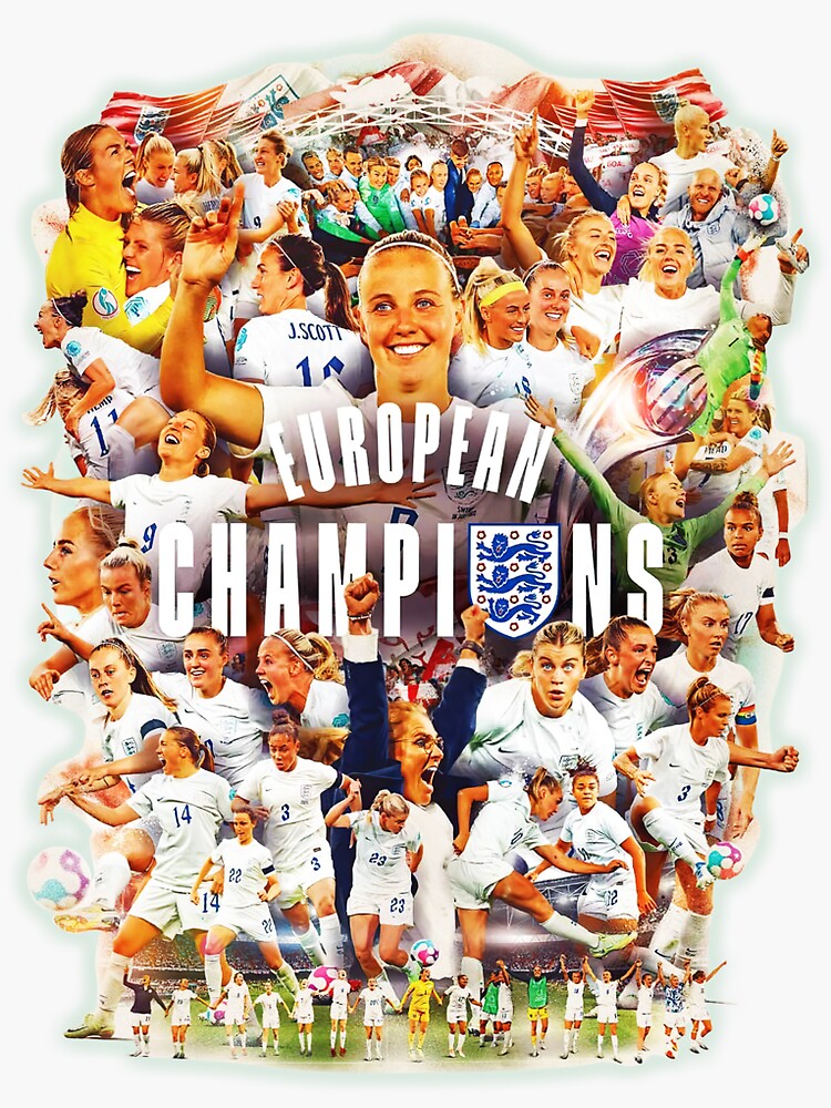 "WomensEuropeanChampionsFootballEngland2022" Sticker for Sale by