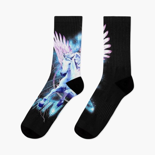 Item preview, Beautiful Unicorn Flying Horse Galaxy Space  designed and sold by HALBREEDEN.