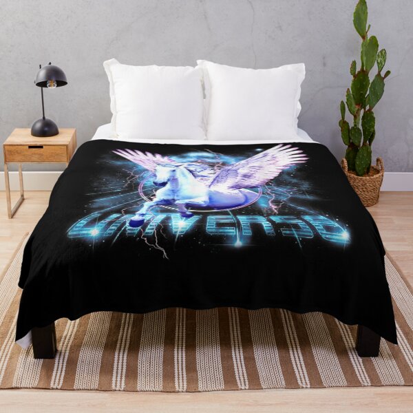 Item preview, Beautiful Unicorn Flying Horse Galaxy Space  designed and sold by HALBREEDEN.