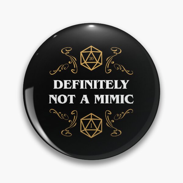 Item preview, Definitely Not a Mimic Funny RPG Meme designed and sold by pixeptional.