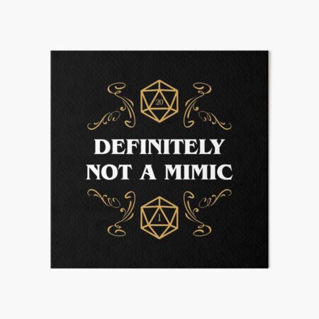 Item preview, Definitely Not a Mimic Funny RPG Meme designed and sold by pixeptional.