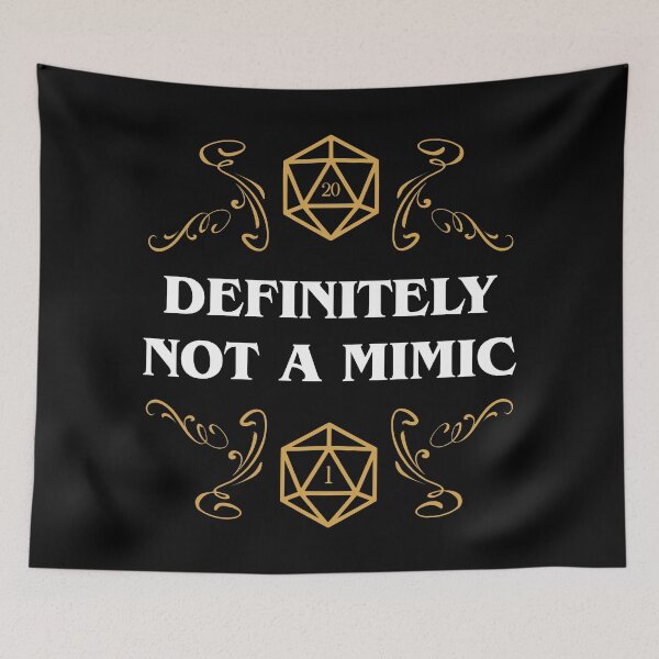 Item preview, Definitely Not a Mimic Funny RPG Meme designed and sold by pixeptional.