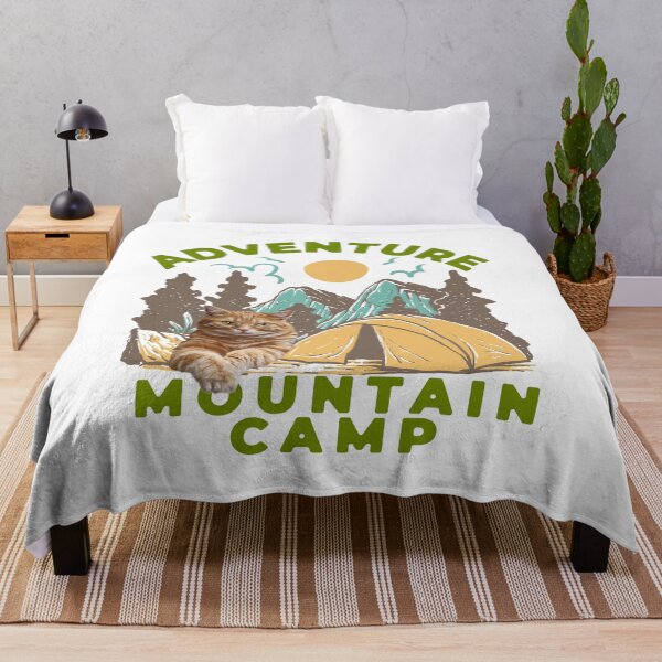 Item preview, Vintage adventure mountain camp with Cats designed and sold by taogiauco.