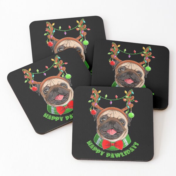 Item preview, Pug Happy Pawlidays - Pug Lovers Christmas designed and sold by Axelhellquis.