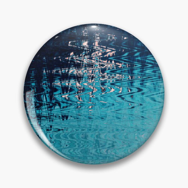 Item preview, Coastal Abstract Ocean Ripples Seagull Rocks in Turquoise Cyan Shades Water Aesthetic Reflection 3 of 4 designed and sold by Beachy.