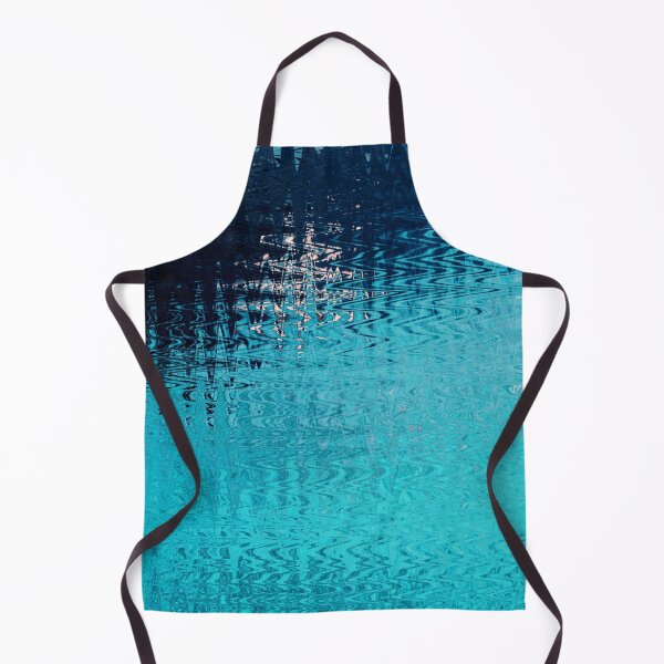 Item preview, Coastal Abstract Ocean Ripples Seagull Rocks in Turquoise Cyan Shades Water Aesthetic Reflection 3 of 4 designed and sold by Beachy.