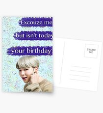 Jimin Birthday Card Postcards