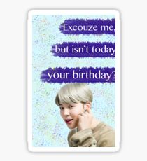 Jimin Birthday Card Sticker