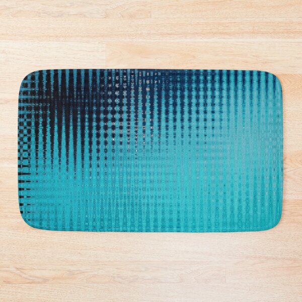 Item preview, Coastal Abstract Ocean Ripples Seagull Rocks in Turquoise Cyan Shades Water Aesthetic Reflection 4 of 4 designed and sold by Beachy.
