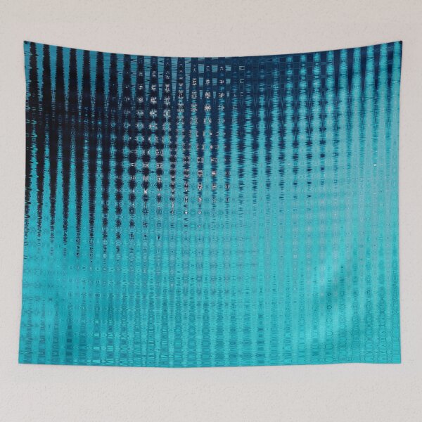 Item preview, Coastal Abstract Ocean Ripples Seagull Rocks in Turquoise Cyan Shades Water Aesthetic Reflection 4 of 4 designed and sold by Beachy.