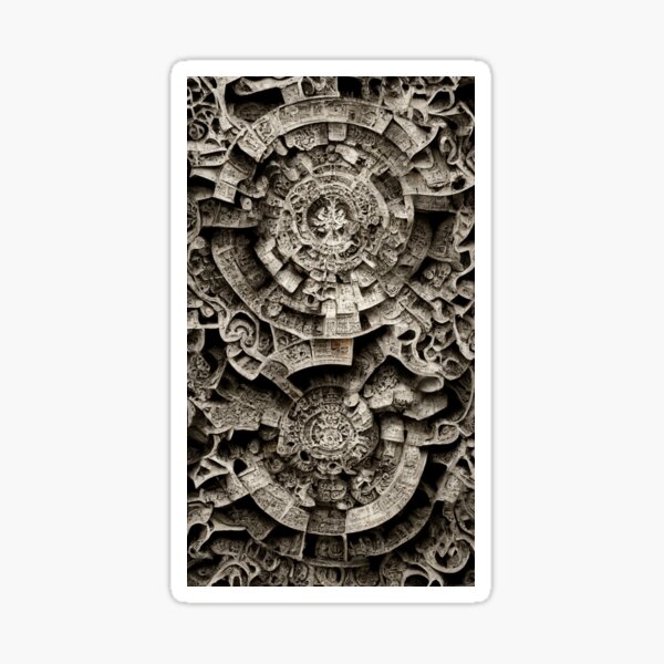 Item preview, Mayan Mural designed and sold by BasajaunStudio.