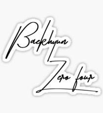 exo baekhyun exordium shirt Sticker