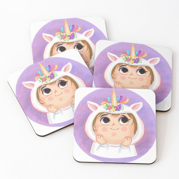 Item preview, Cute girl in a unicorn Halloween costume  designed and sold by Alinart16.