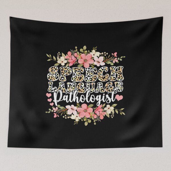 Item preview, Speech Language Pathologist Leopard Floral Speech Therapy designed and sold by Jackwidforss.