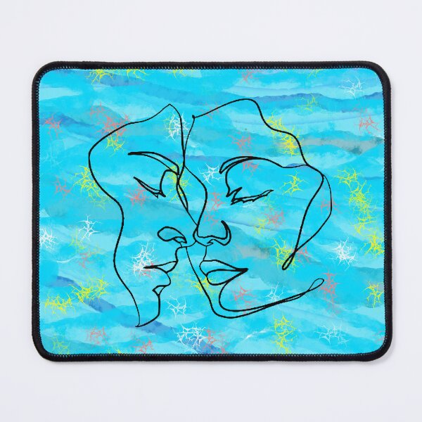Item preview, Watercolor Blue Spiritual Soulmate Art designed and sold by Tamas Das.