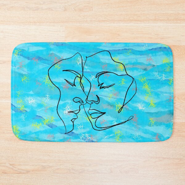 Item preview, Watercolor Blue Spiritual Soulmate Art designed and sold by Tamas Das.