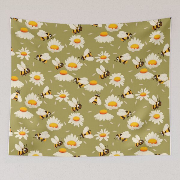 Item preview, Bee repeat pattern  designed and sold by DigitalArtBird.