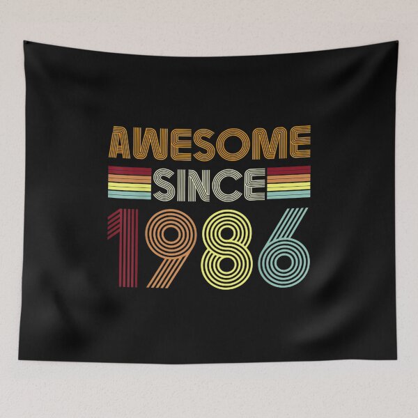 Item preview, Awesome Since 1986 36th Birthday Retro 36 Year Old BDay Men designed and sold by Tobiasforslund.