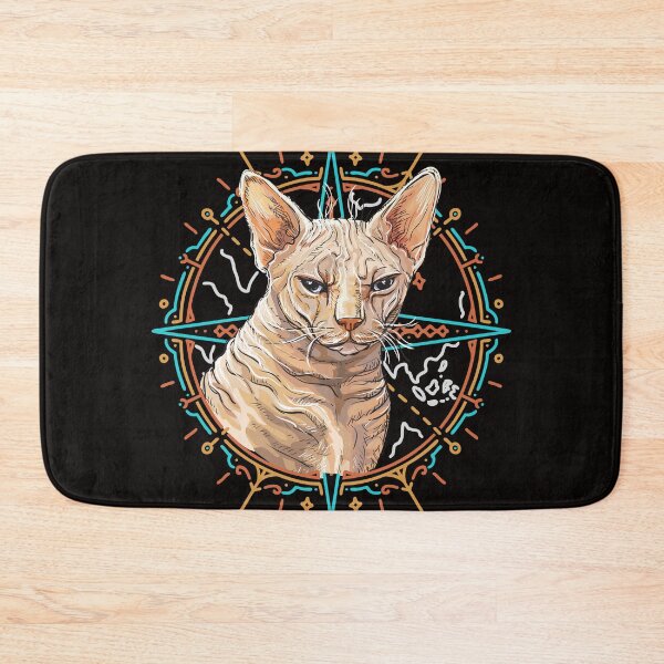 Item preview, World compass monoline Sphynx Cats - Sphynx Lover designed and sold by taogiauco.