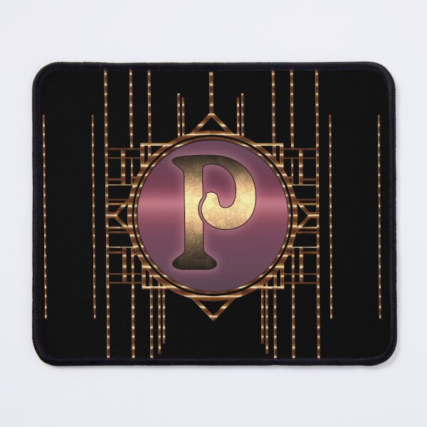 Item preview, Art Deco Letter P 1920's Gold Glamor Vintage designed and sold by Xarah.