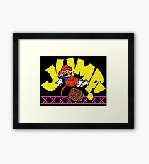 JumpMan! Framed Print