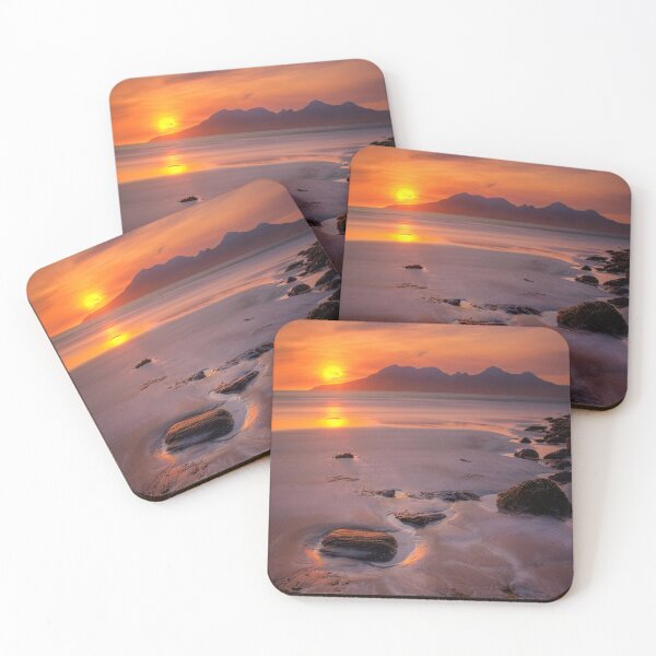 Item preview, Sunset over Rum from Isle of Eigg Small Isles Scotland. designed and sold by PhotosEcosse.