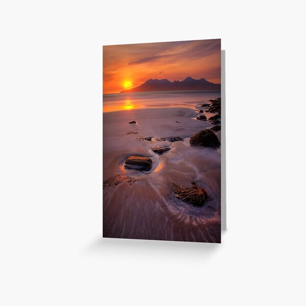 Item preview, Sunset over Rum from Isle of Eigg Small Isles Scotland. designed and sold by PhotosEcosse.