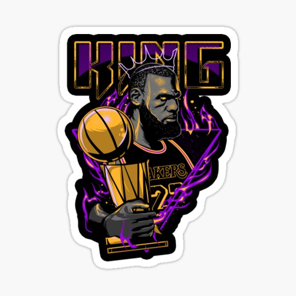 King Lebron James 23 Sticker by patrickstar1337